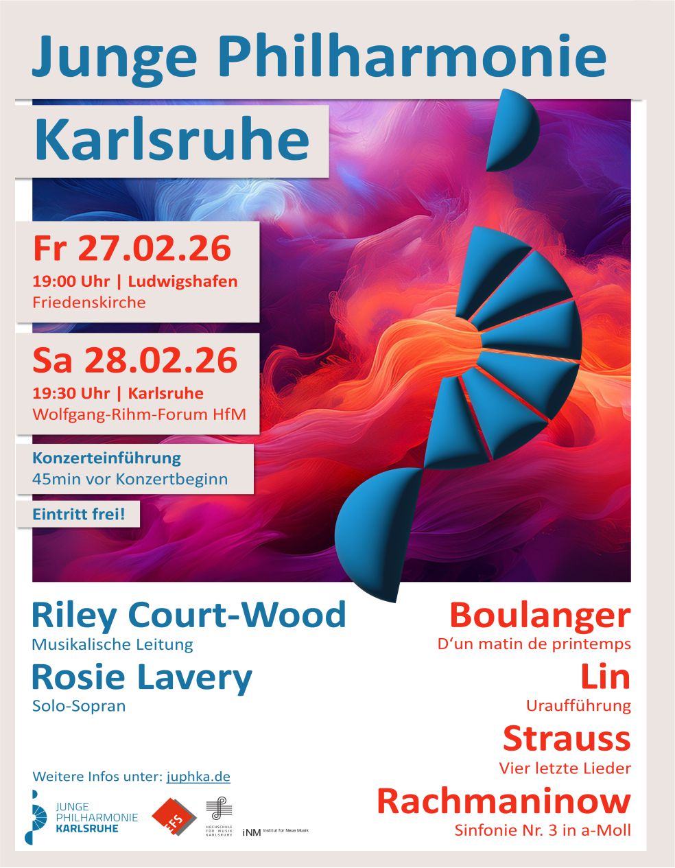 Banner Junge Philharmonie Karlsruhe