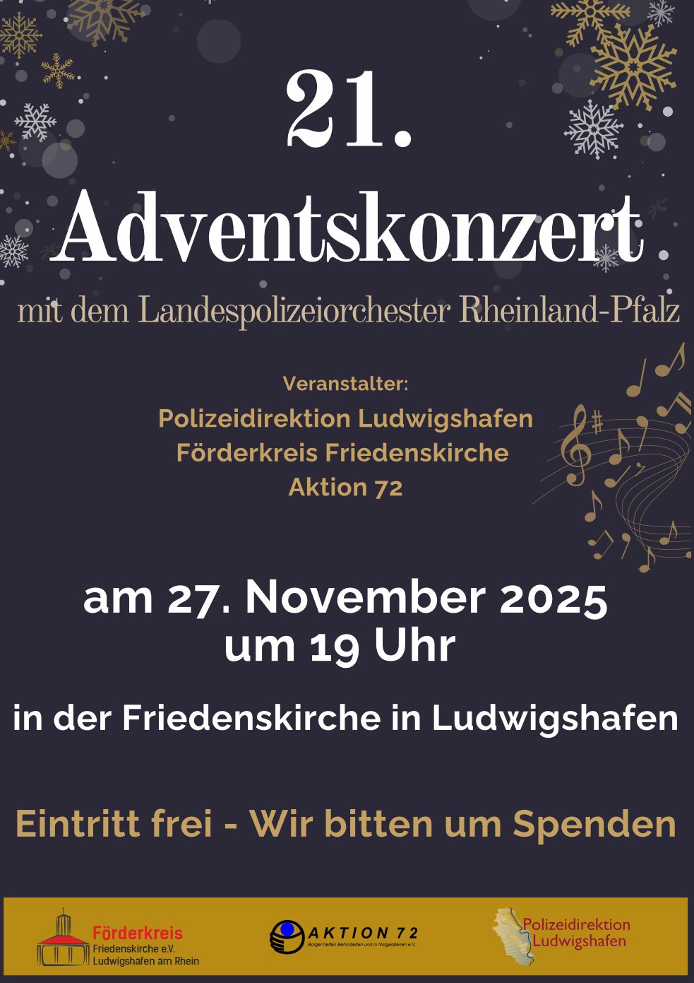 Banner Polizeikonzert 2025